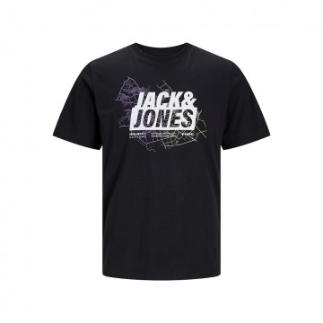 Camiseta JACK & JONES JCOMAP LOGO TEE SS 12252376 NEGRO Negro